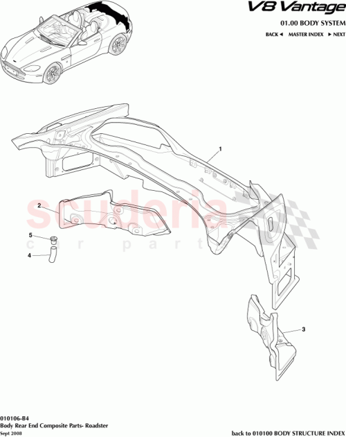 Part Diagram for Aston Martin 6G33L36282AC