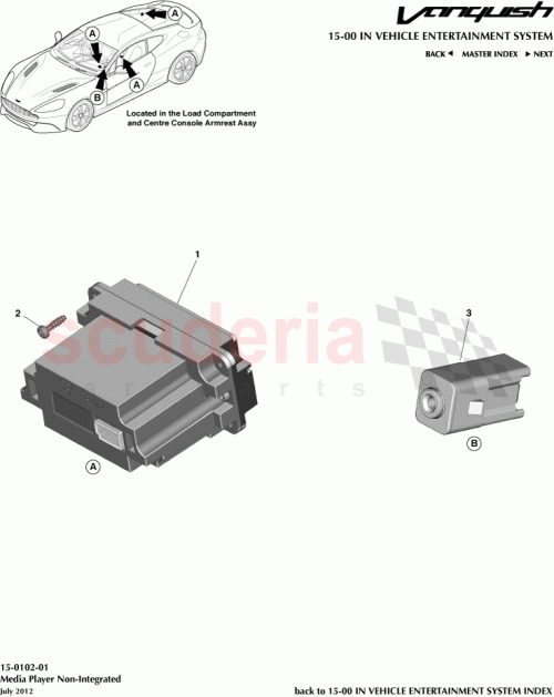 Part Diagram for Aston Martin AD43-N807148-AA