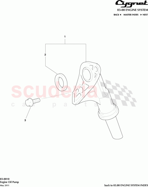 Part Diagram for Aston Martin 90301-22018
