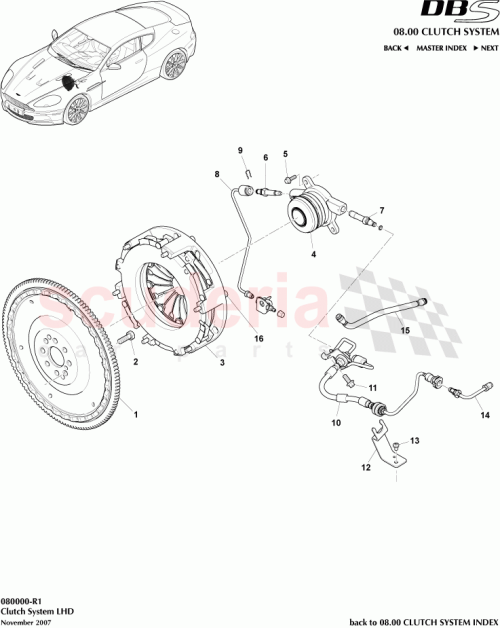 Part Diagram for Aston Martin AD23-7A564-AA