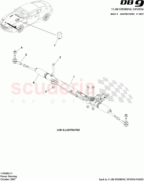 Part Diagram for Aston Martin ED23-3F826-AA
