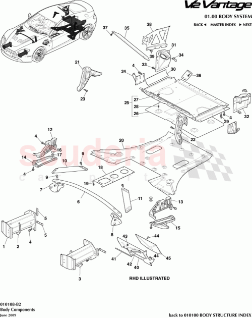 Part Diagram for Aston Martin 37-86191