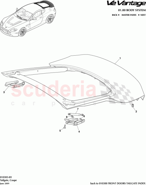 Part Diagram for Aston Martin 6G33-C42700-AH