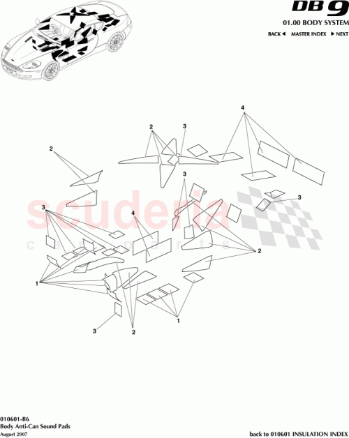 Part Diagram for Aston Martin 4G43-111C72-AA