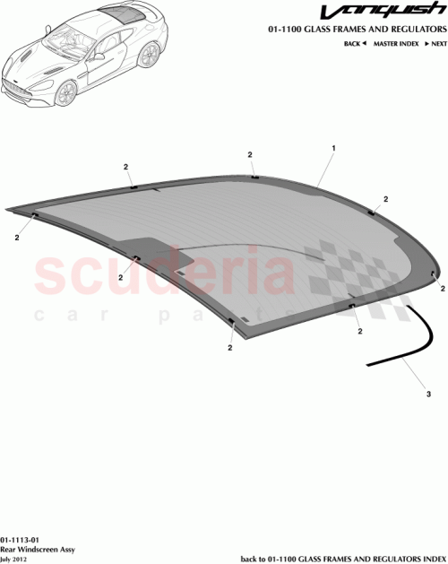 Part Diagram for Aston Martin CD33-76-10022
