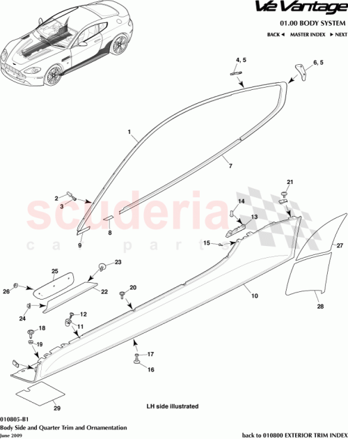 Part Diagram for Aston Martin 9G33-51756-AA