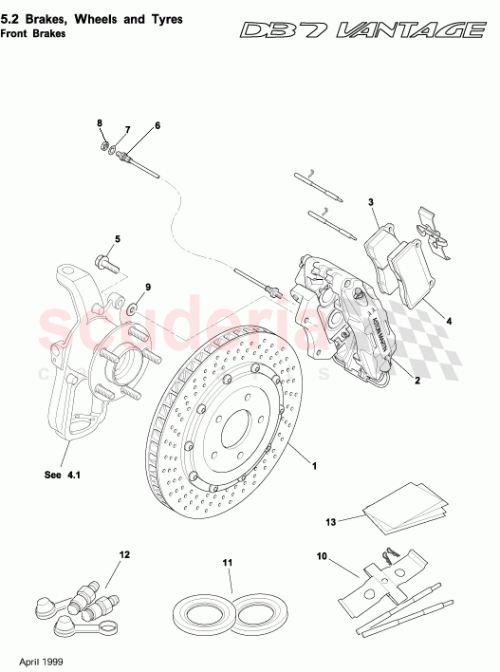 Part Diagram for Aston Martin 28-85454