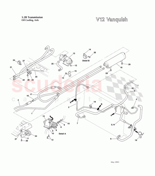 Part Diagram for Aston Martin 696819