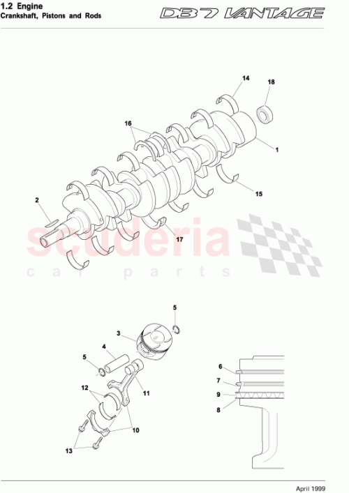 Part Diagram for Aston Martin 4R3E-6A339-BA