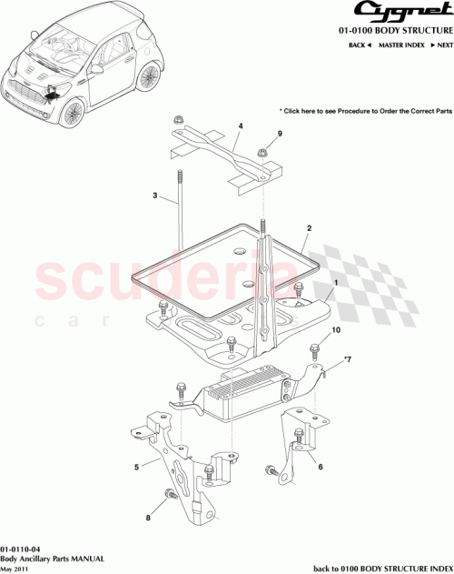 Part Diagram for Aston Martin 74415-74510