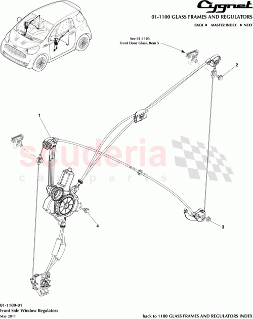 Part Diagram for Aston Martin 90105-06260