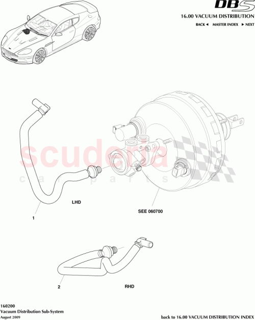 Part Diagram for Aston Martin 8D33-J1403-BB