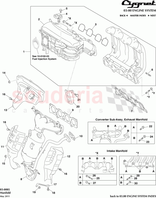 Part Diagram for Aston Martin 91671-80830
