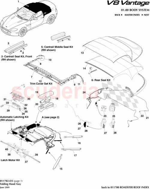 Part Diagram for Aston Martin 4G43-56051-BA
