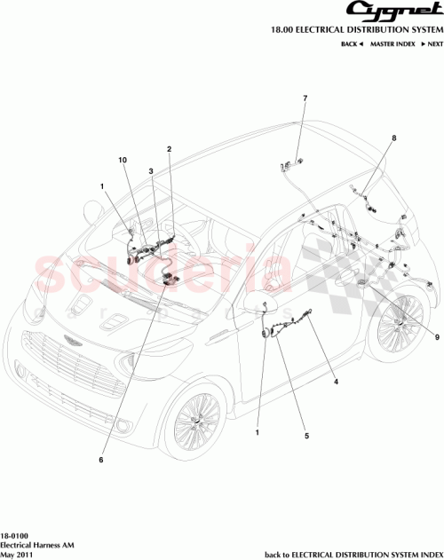 Part Diagram for Aston Martin AY2Y-14A121-AB