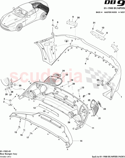 Part Diagram for Aston Martin 11R12-642790-AA-PK