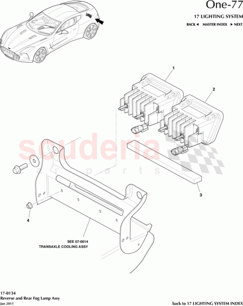 Part Diagram for Aston Martin 12023-03-7188-AA