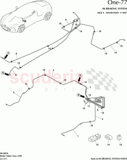 Part Diagram for Aston Martin 12023-03-8310-AD