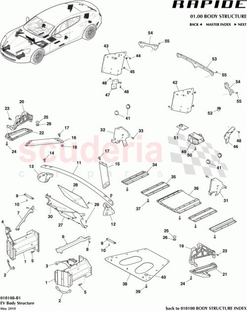 Part Diagram for Aston Martin AD43-F16347-BB