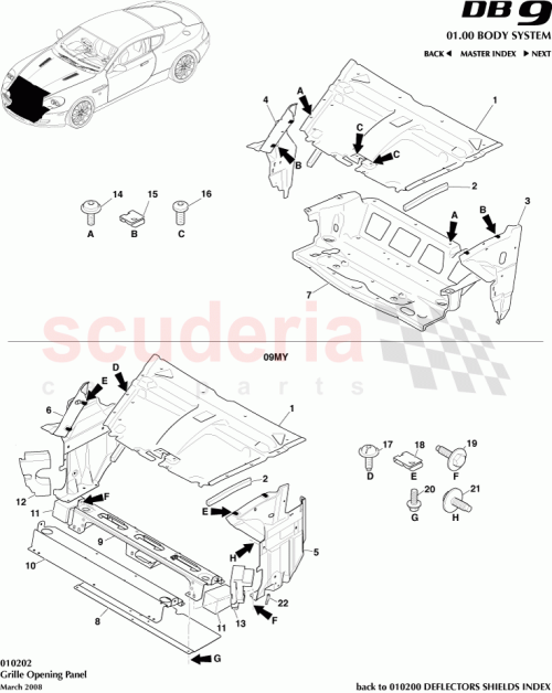 Part Diagram for Aston Martin 8G43-F01990-AF
