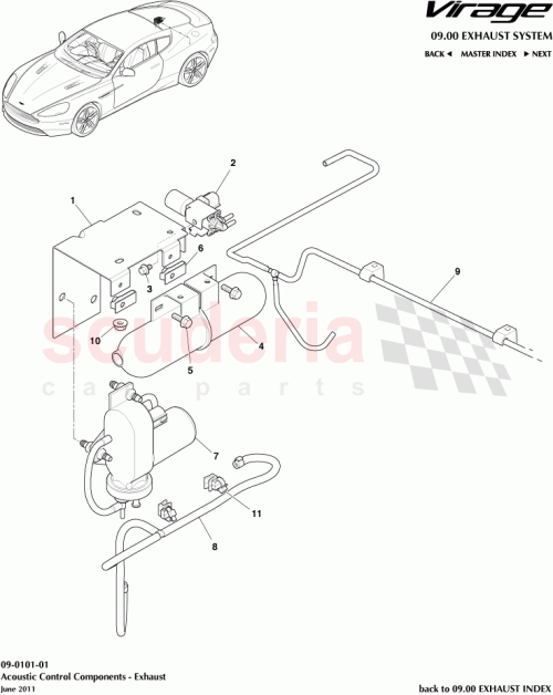 Part Diagram for Aston Martin 2M5T14197MA