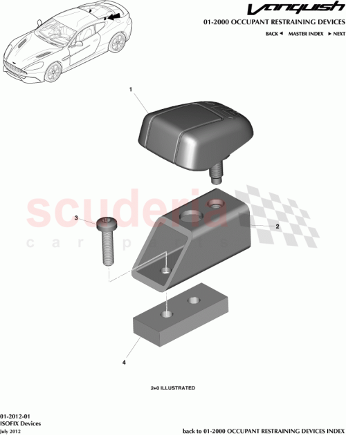 Part Diagram for Aston Martin CD33-600B34-AA