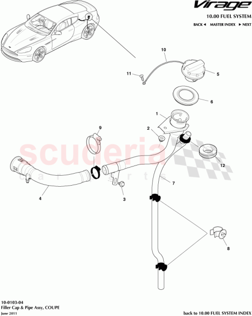 Part Diagram for Aston Martin 8G439C071AA