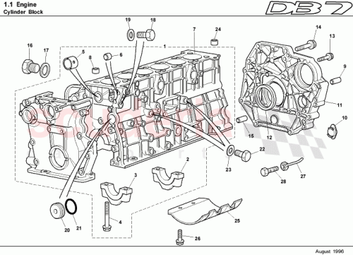 Part Diagram for Aston Martin 01-84814