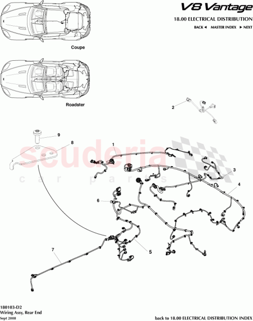 Part Diagram for Aston Martin 8G33-14A227-AB