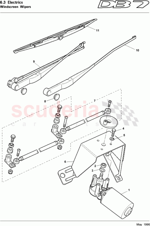 Part Diagram for Aston Martin 37-84345