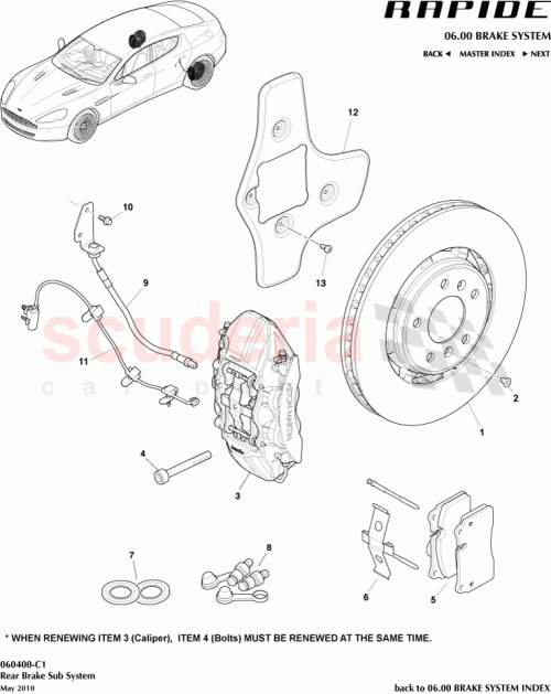 Part Diagram for Aston Martin AD43-2C562-AB