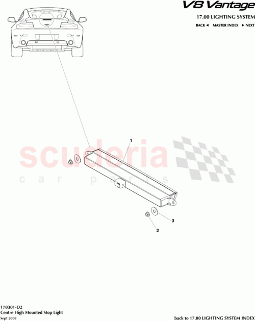 Part Diagram for Aston Martin 6G33-13N408-BE