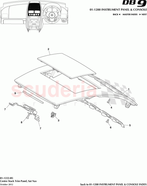 Part Diagram for Aston Martin EG33-045J10-CA