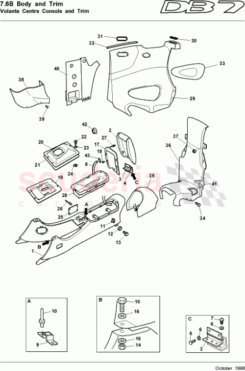 Part Diagram for Aston Martin 697495