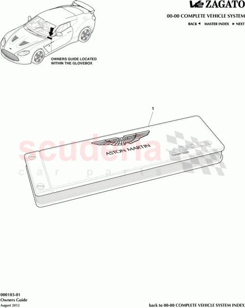 Part Diagram for Aston Martin 705875-PK
