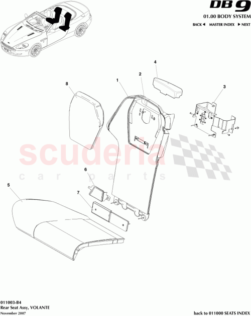 Part Diagram for Aston Martin 4G43-L465C00-AAW