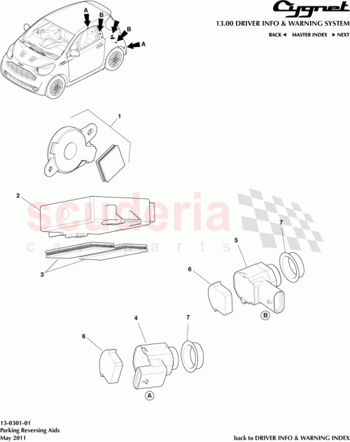 Part Diagram for Aston Martin AY2Y-15K866-AA