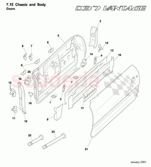 Part Diagram for Aston Martin 65124499AA