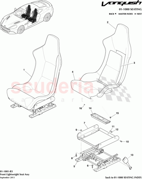 Part Diagram for Aston Martin ED33-60008-AAW