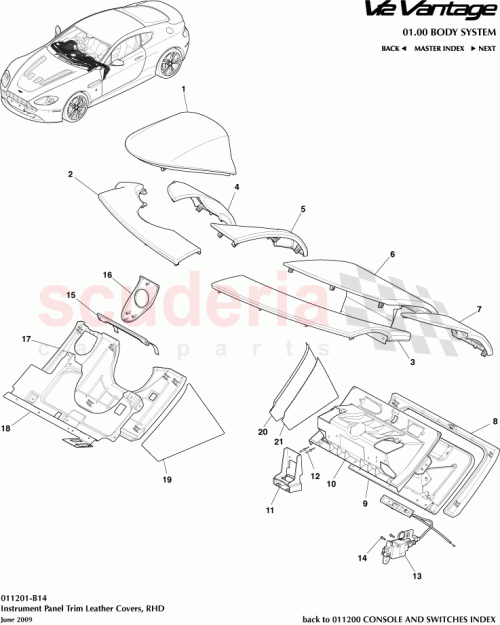 Part Diagram for Aston Martin 6G33-C04635-BDW