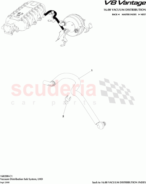 Part Diagram for Aston Martin 6G33-J1403-AB