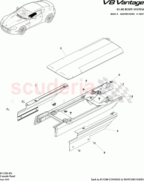 Part Diagram for Aston Martin 8G33-L067446-AAW