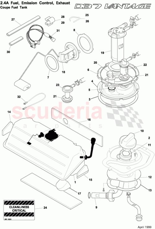 Part Diagram for Aston Martin 34-81446