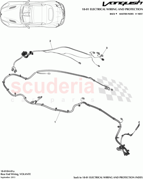 Part Diagram for Aston Martin CD33-15B484-AB
