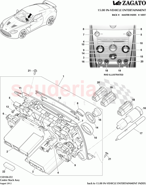 Part Diagram for Aston Martin 8D33-18817-AA