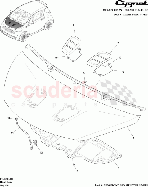 Part Diagram for Aston Martin AY2Y-10622-AA