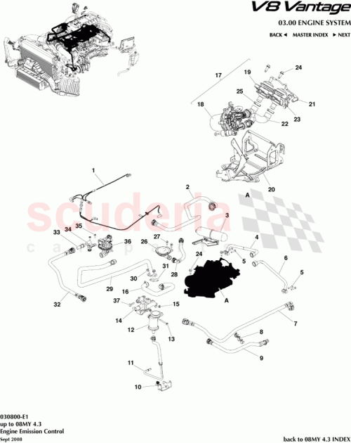 Part Diagram for Aston Martin 702566