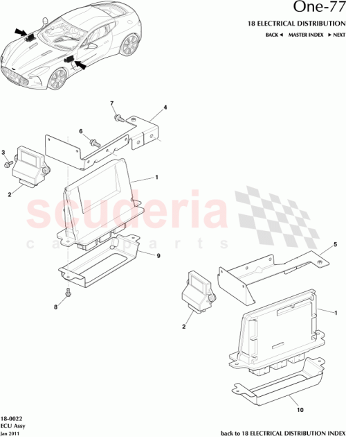Part Diagram for Aston Martin 12023-03-8677-AC
