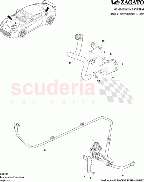 Part Diagram for Aston Martin AD23-9C177-AB