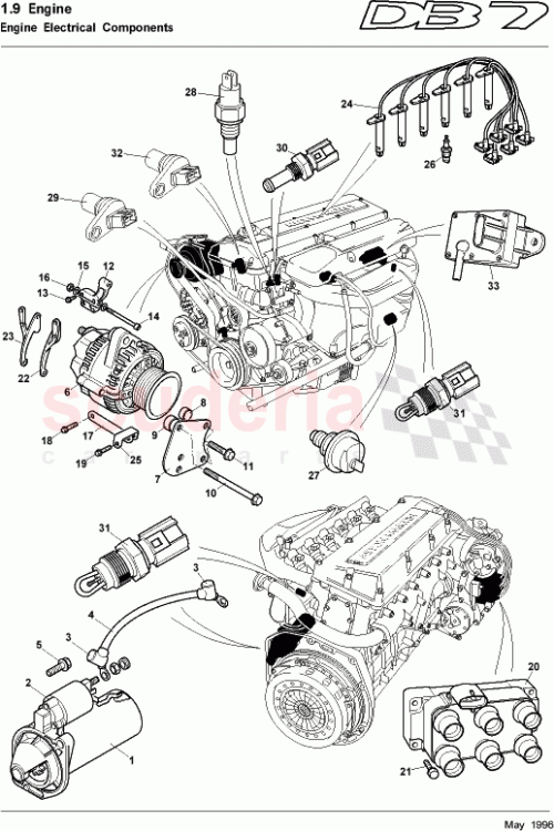 Part Diagram for Aston Martin 35-84653
